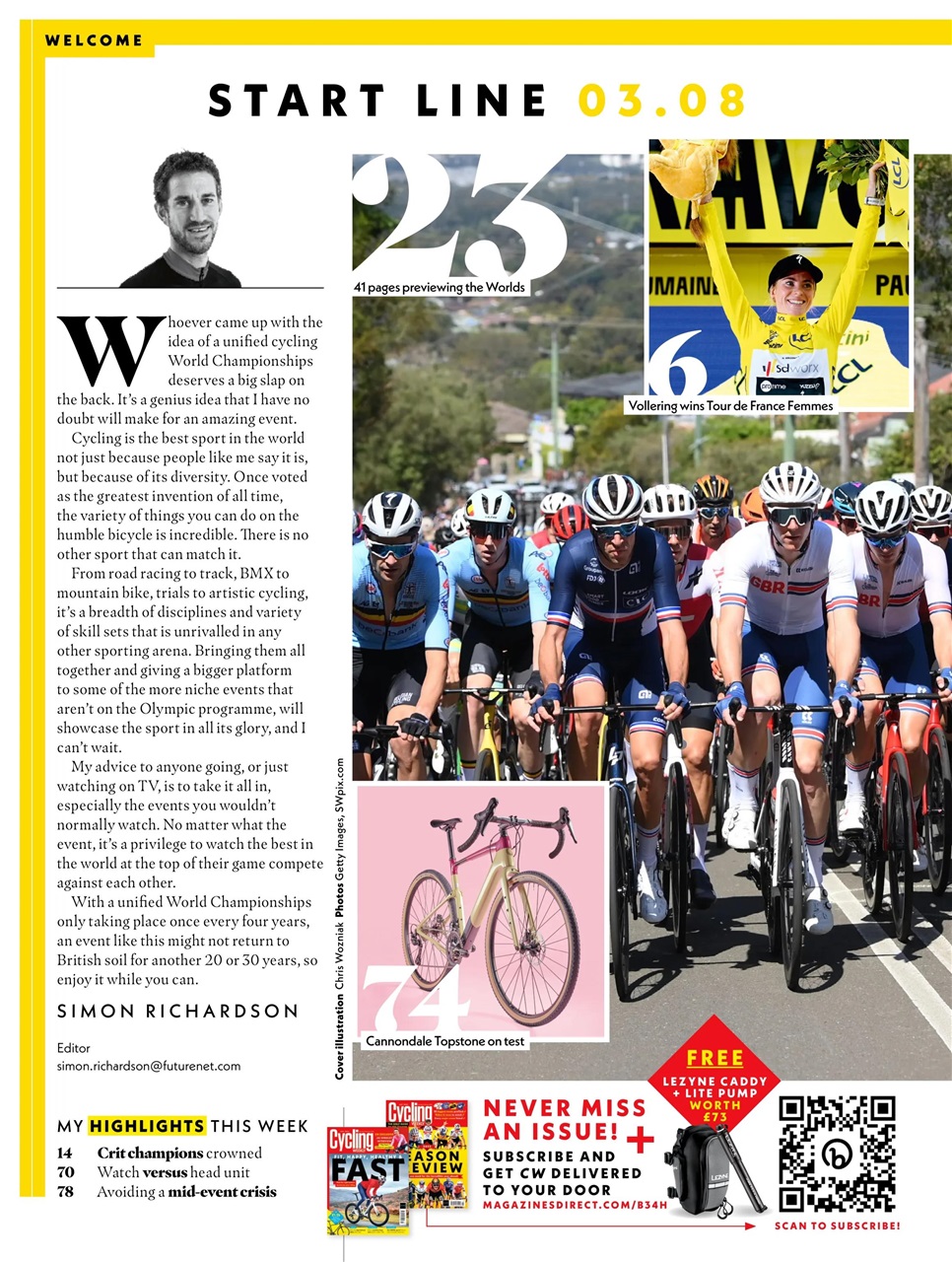 Cycling Weekly Preview Pages