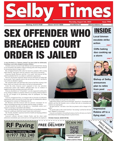 Selby Times issue August 3rd 2023