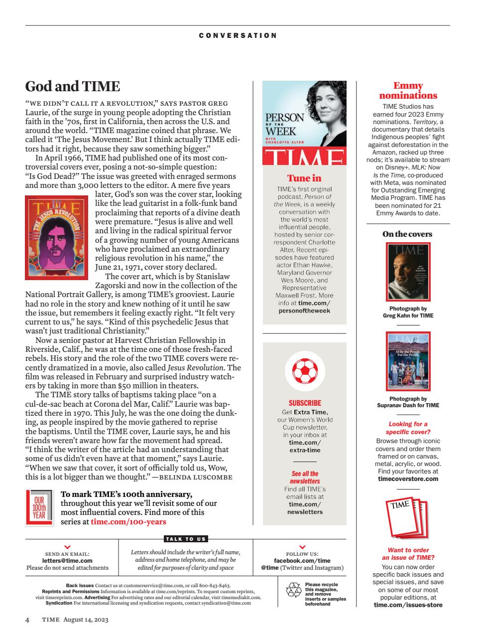 TIME Magazine Europe Preview Pages