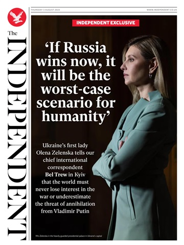 The Independent Daily Edition Newspaper issue Thursday, August 3, 2023