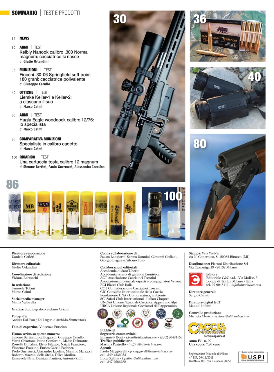 Caccia Magazine Preview Pages