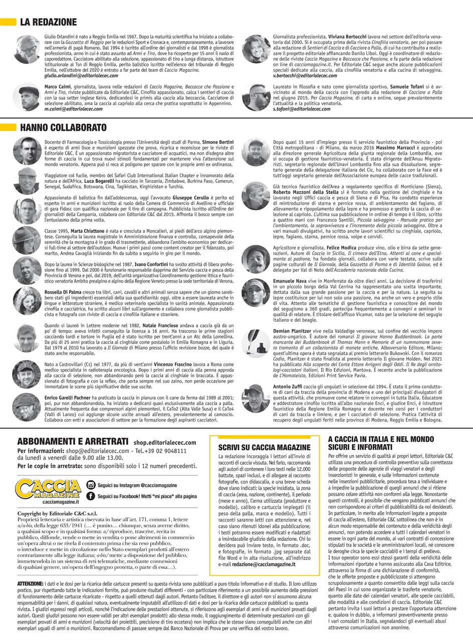Caccia Magazine Preview Pages