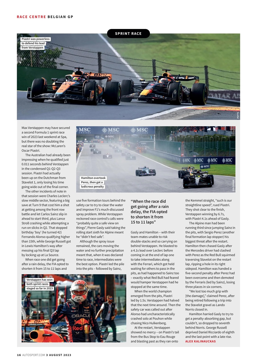 Autosport Preview Pages