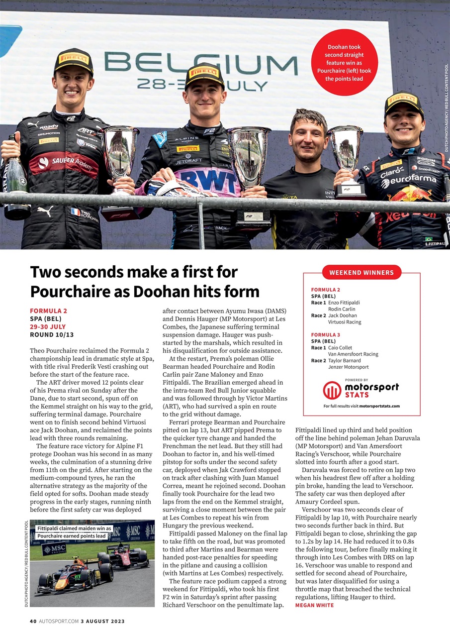 Autosport Preview Pages