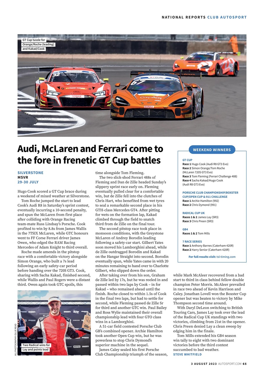 Autosport Preview Pages