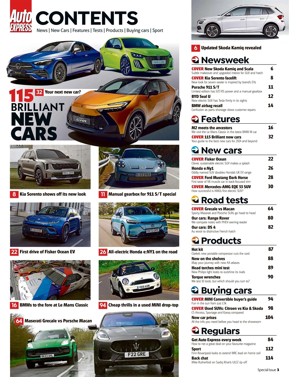 Auto Express Preview Pages