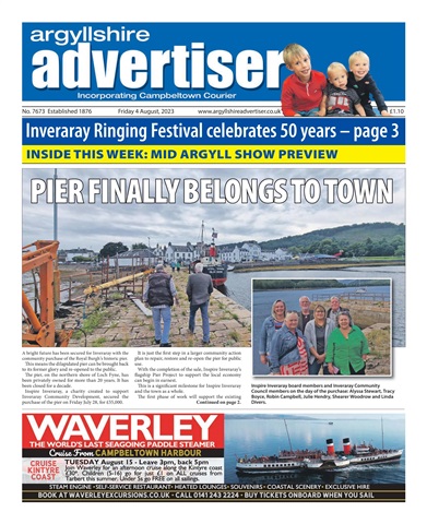 Argyllshire Advertiser issue 4 August 2023