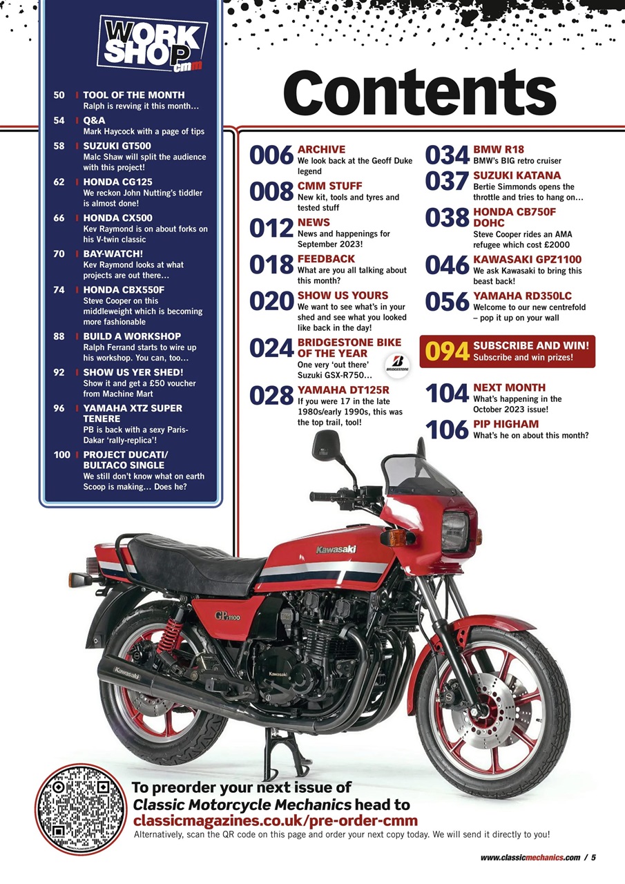 Classic Motorcycle Mechanics Preview Pages