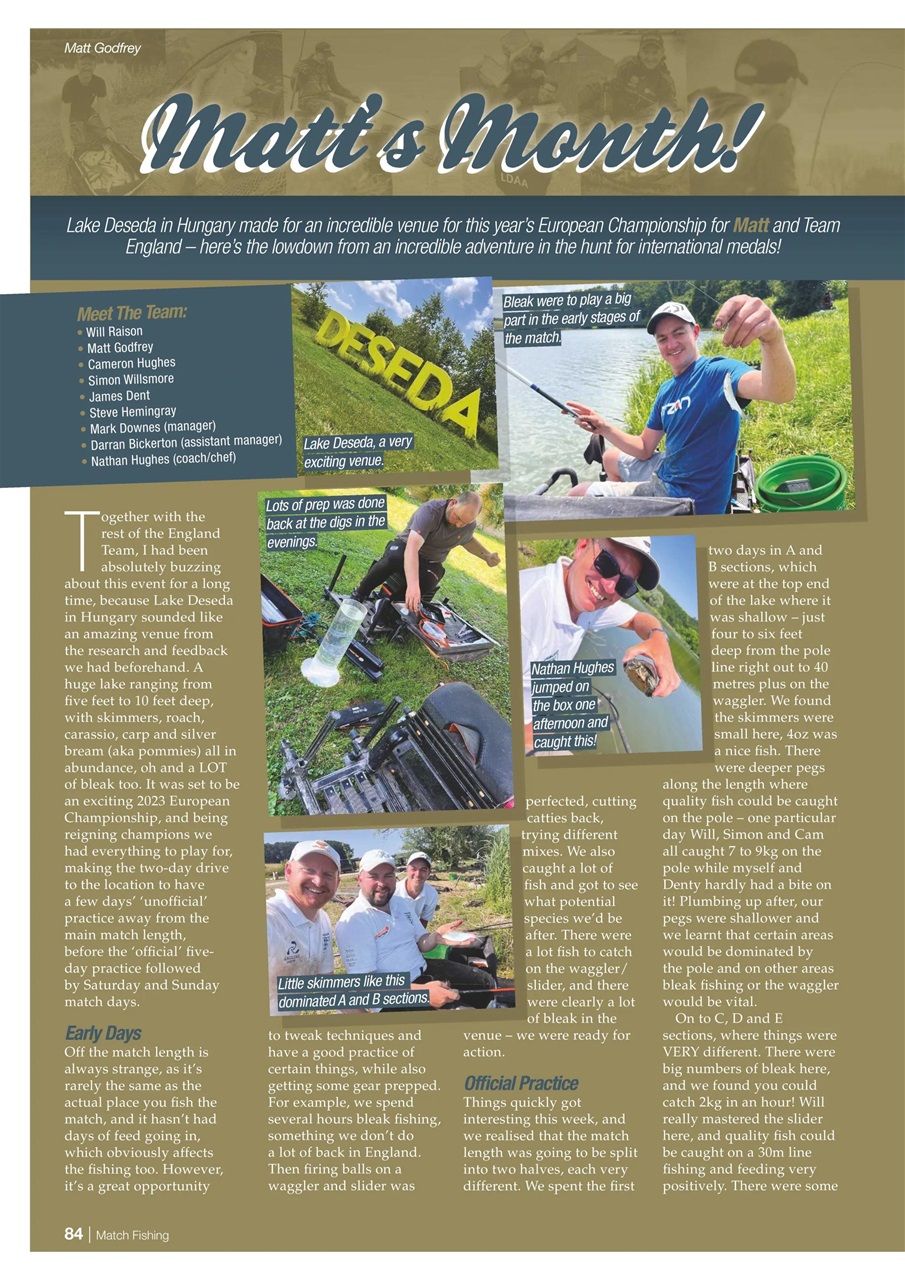 Match Fishing Preview Pages