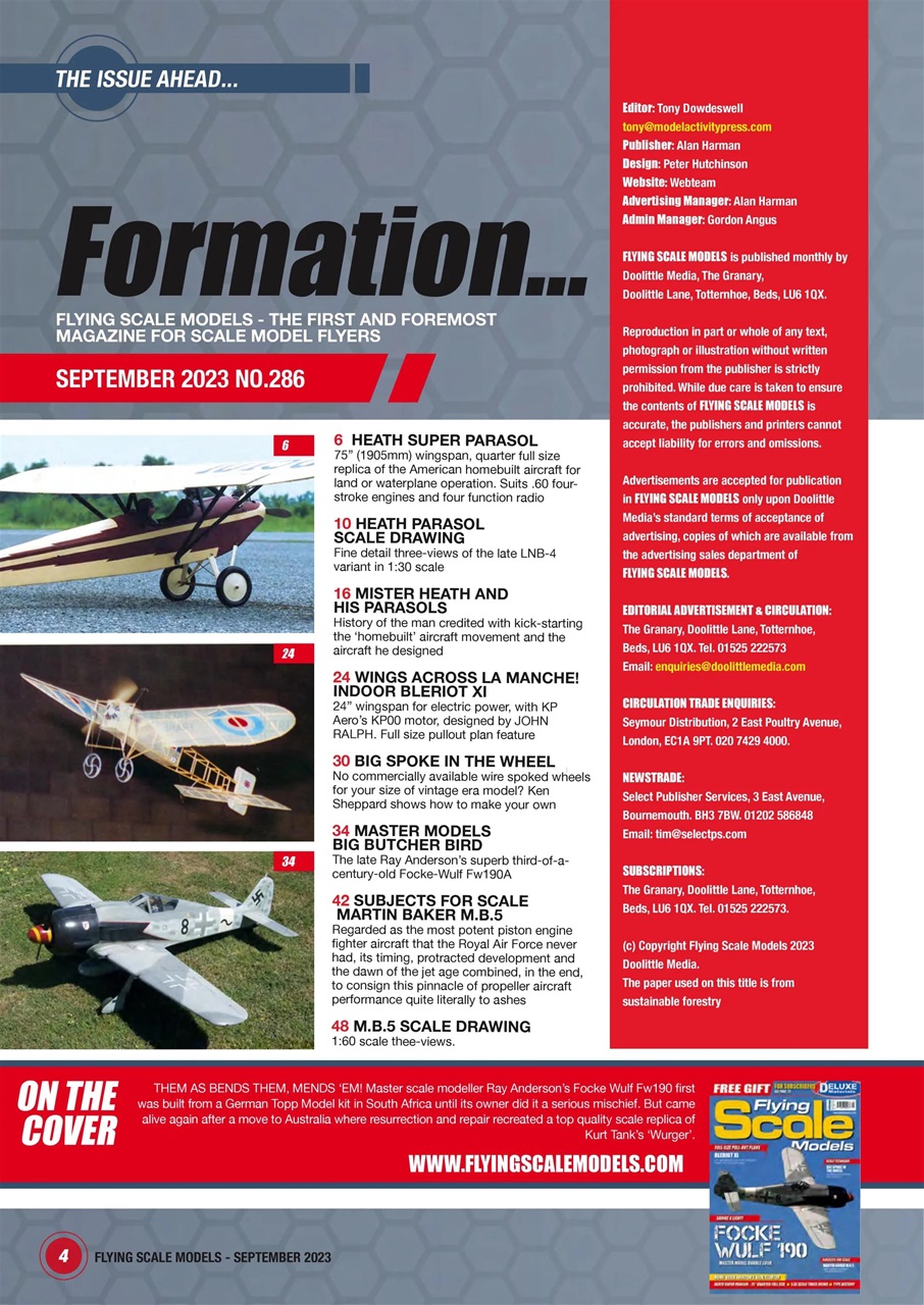 Flying Scale Models Preview Pages