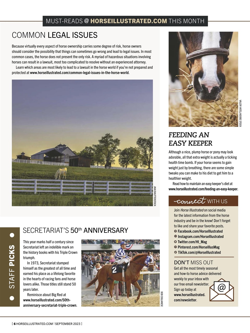 Horse Illustrated Magazine Preview Pages