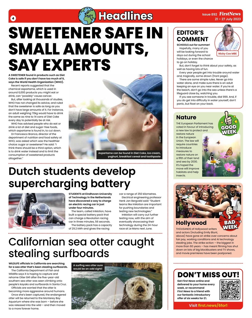 First News Preview Pages