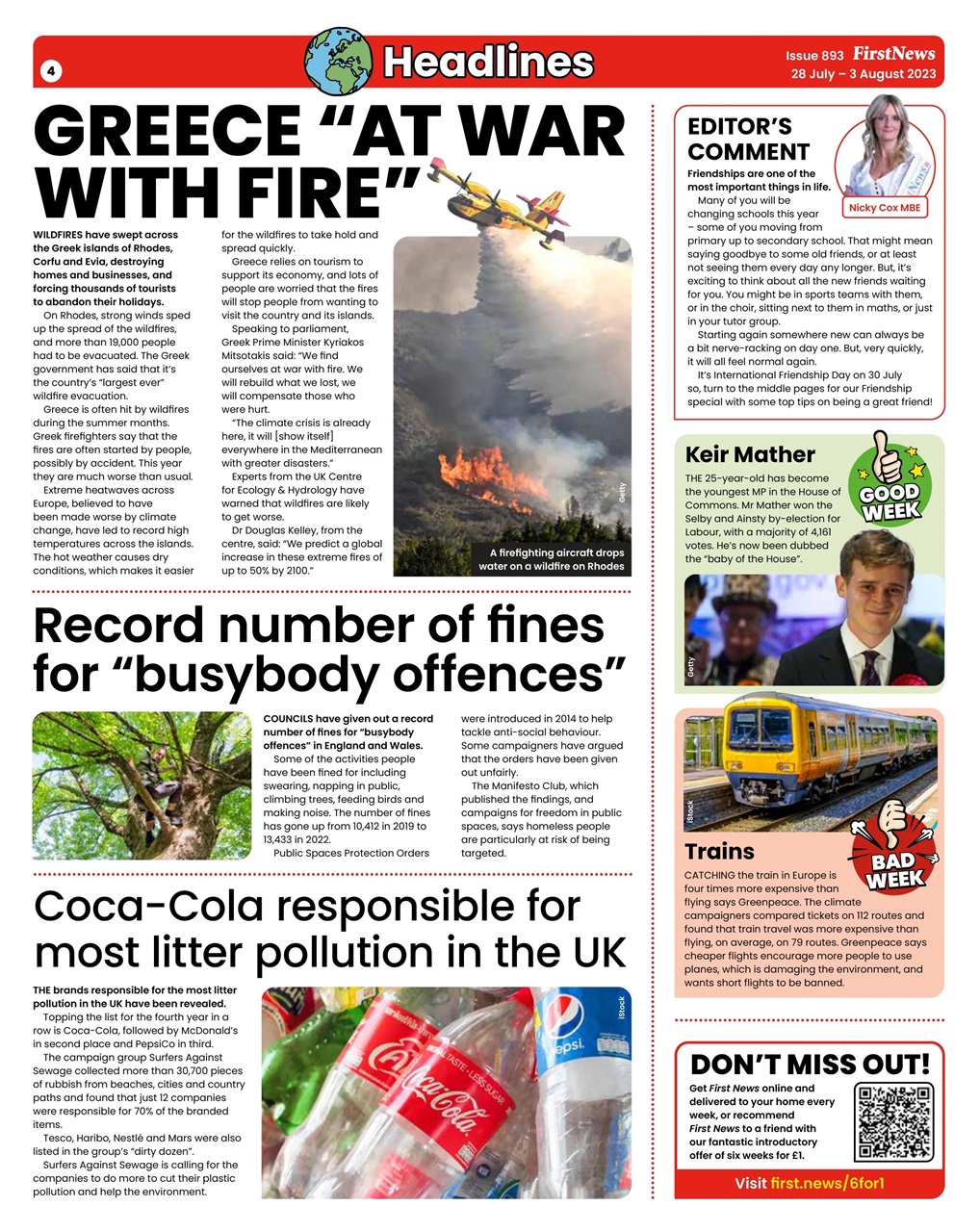 First News Preview Pages