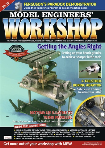 Model Engineer & Workshop Magazine issue September 2023