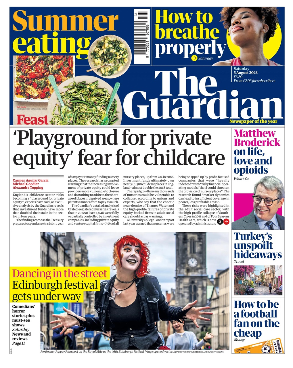 The Guardian Newspaper Preview Pages