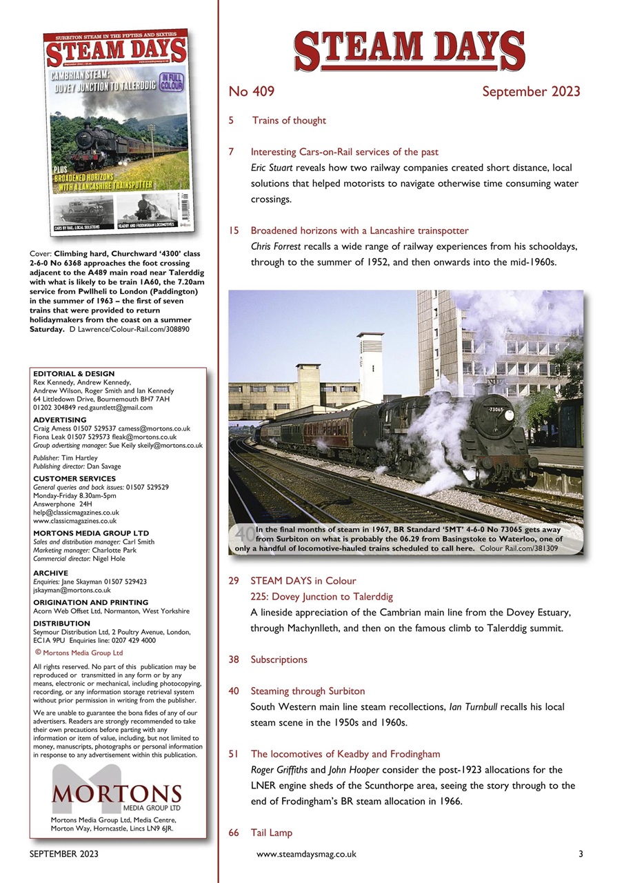 Steam Days Preview Pages