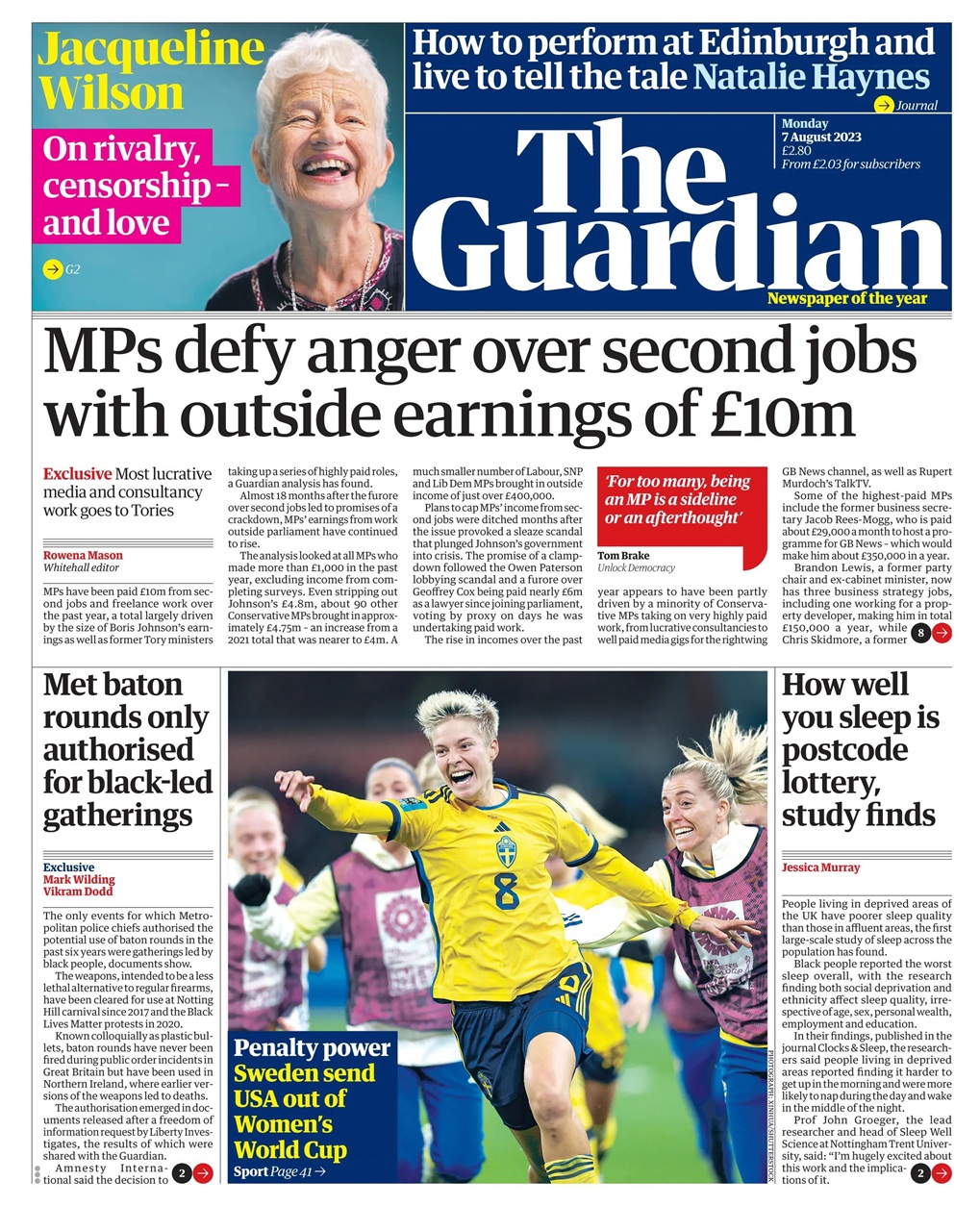 The Guardian Newspaper Preview Pages