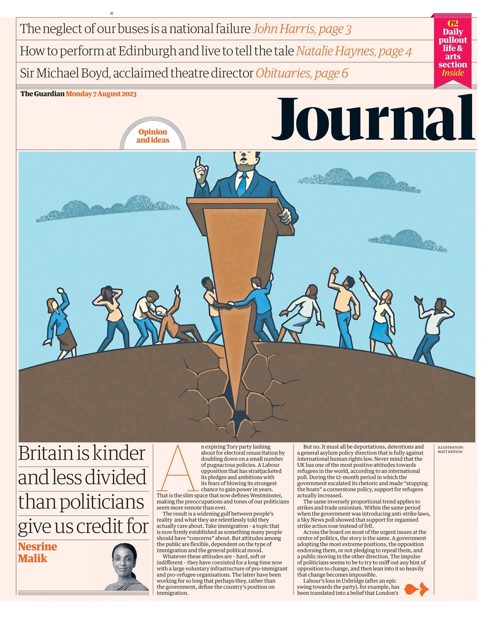The Guardian Newspaper Preview Pages