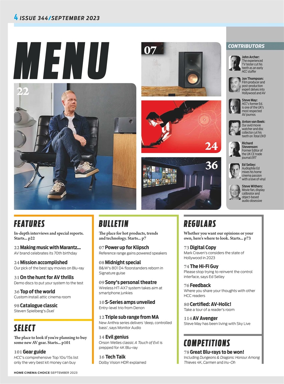 Home Cinema Choice Preview Pages