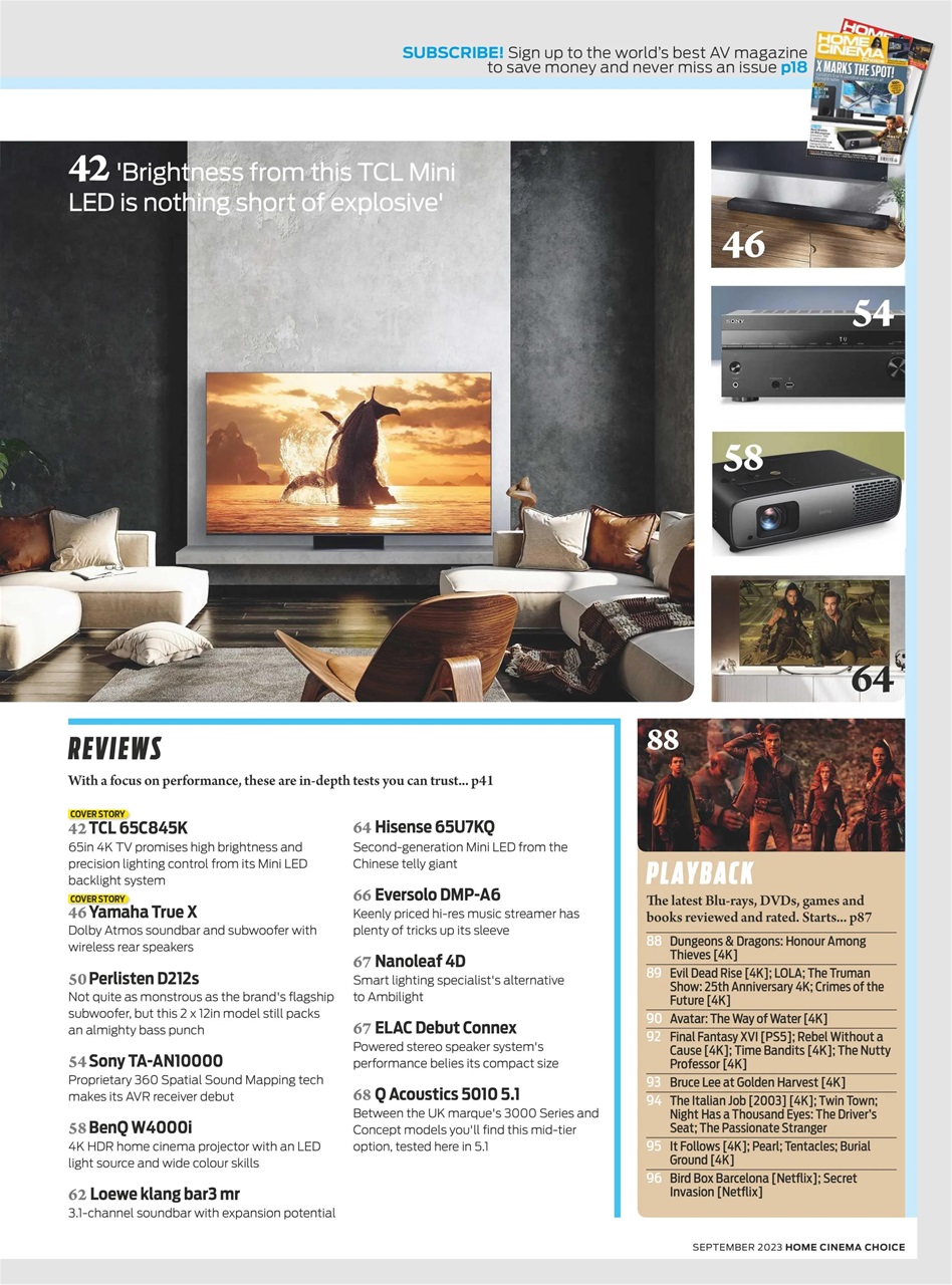 Home Cinema Choice Preview Pages