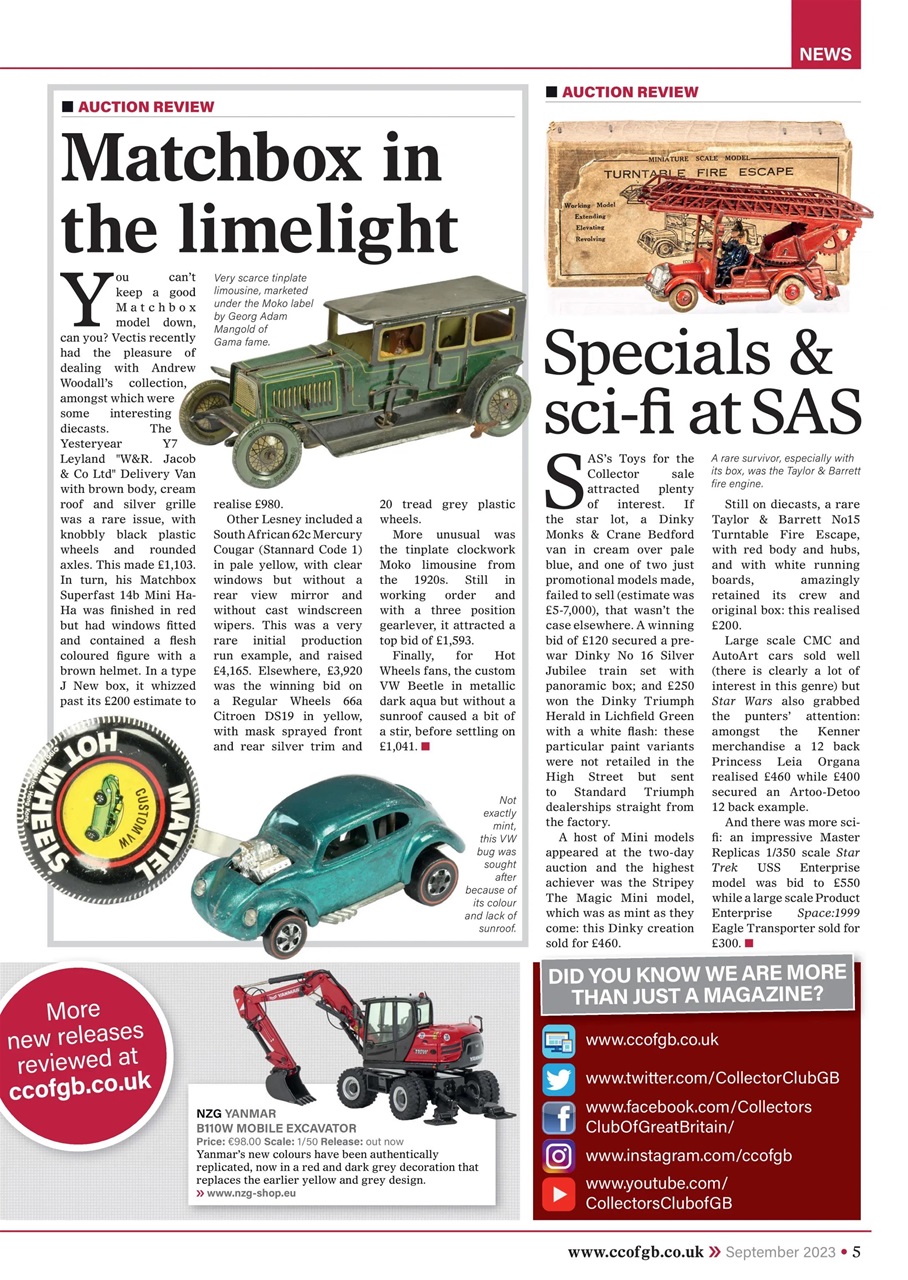 Collectors Gazette Preview Pages