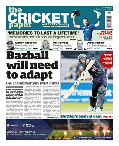 The Cricket Paper issue 06-08-2023