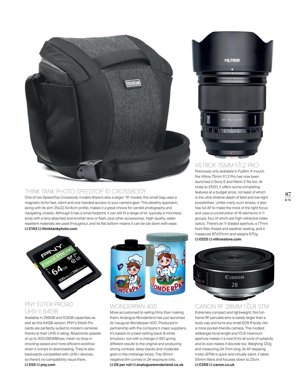 Black+White Photography Preview Pages