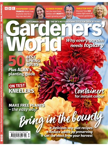 BBC Gardeners’ World Magazine issue Septemebr 2023