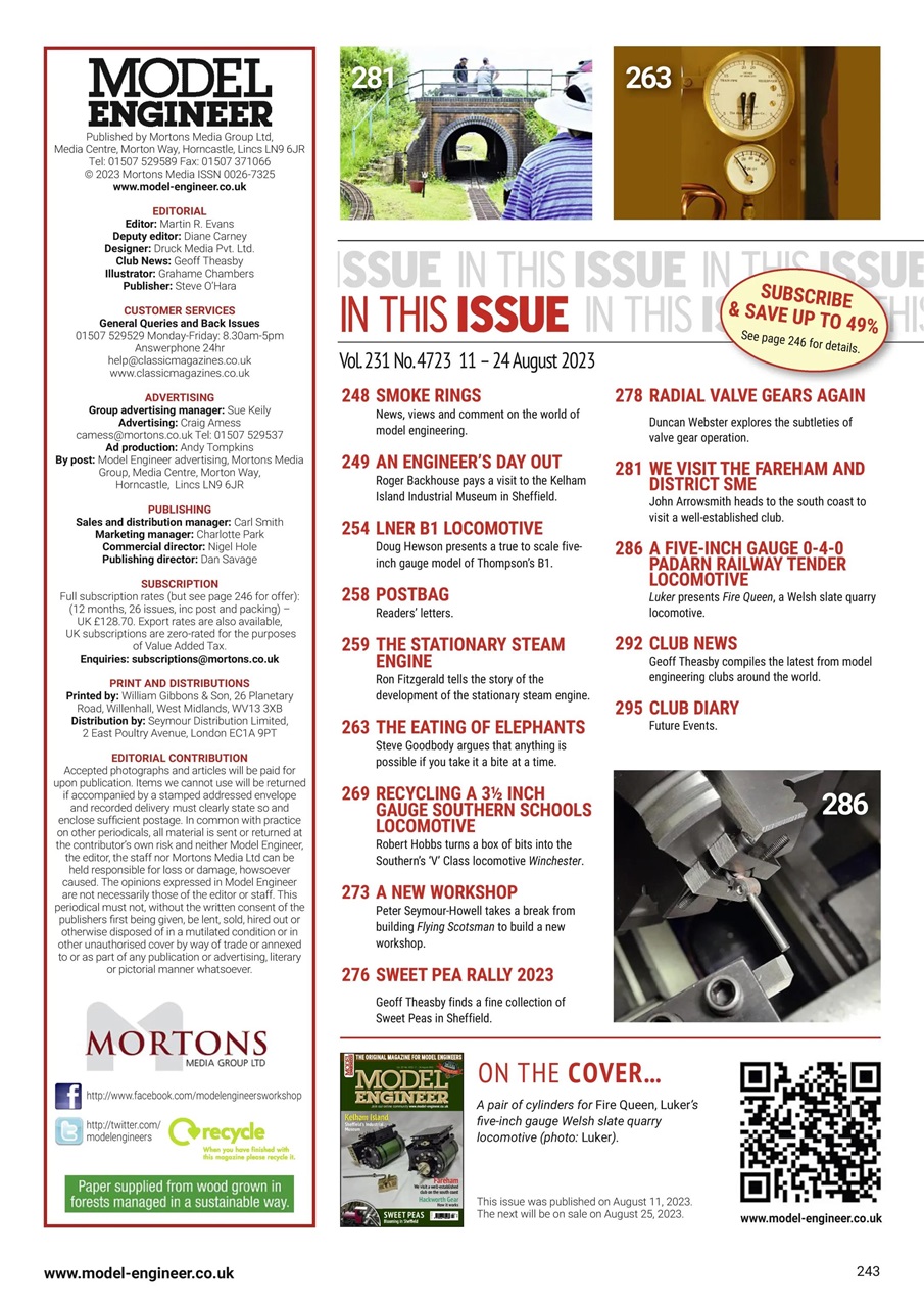 Model Engineer Preview Pages