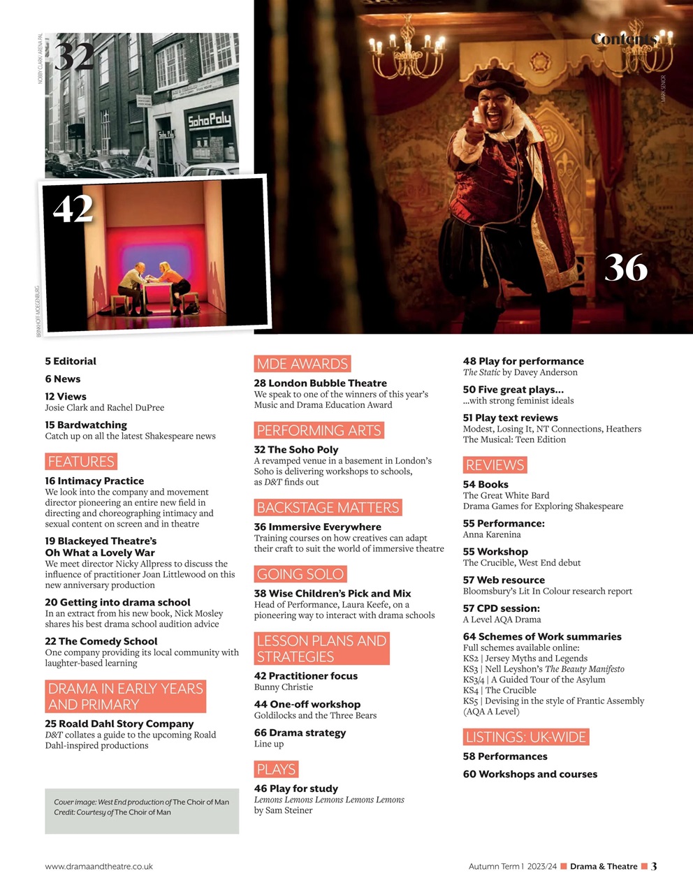 Drama and Theatre Preview Pages