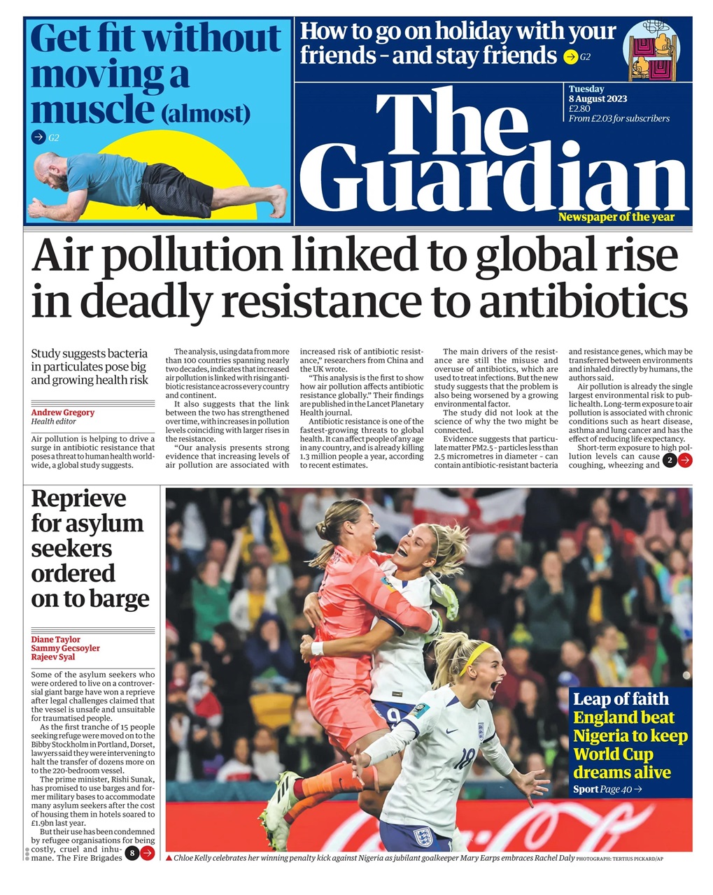 The Guardian Newspaper Preview Pages