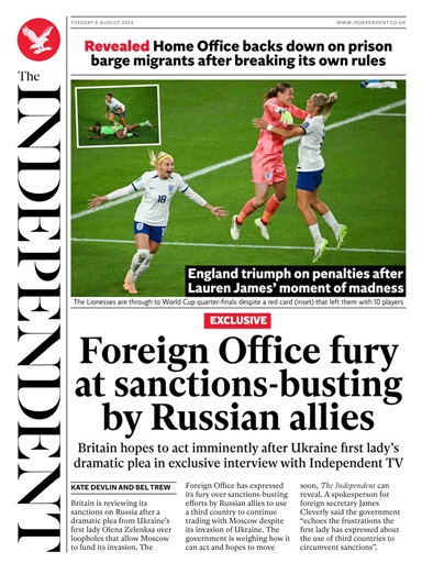 The Independent Daily Edition Newspaper issue 