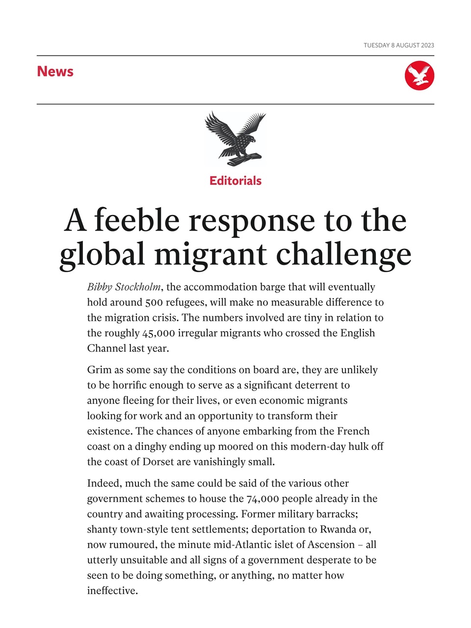 The Independent Daily Edition Newspaper Preview Pages