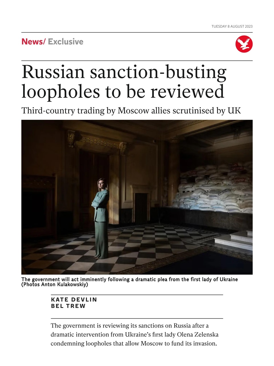 The Independent Daily Edition Newspaper Preview Pages