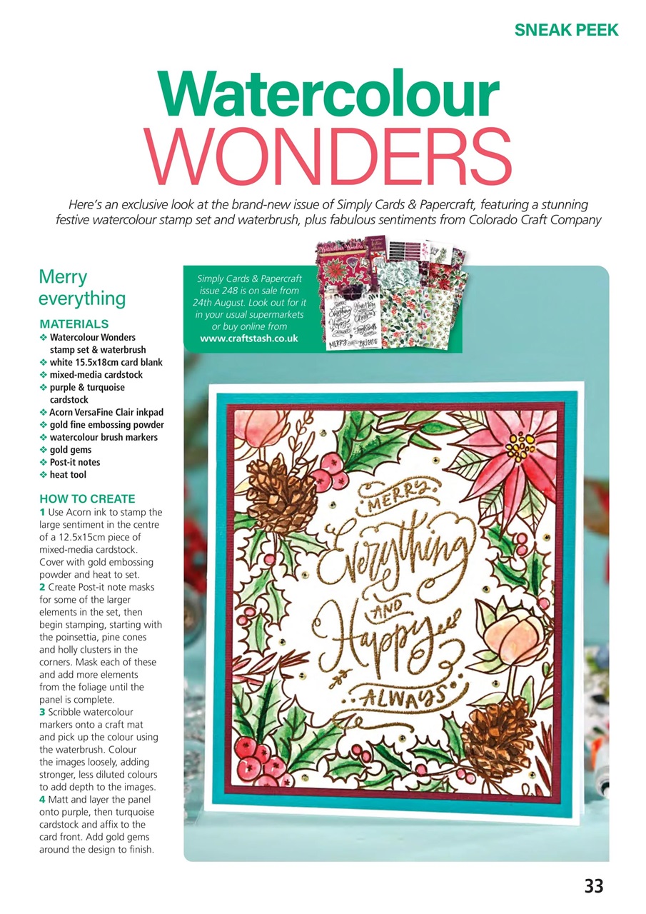 Creative Stamping Preview Pages