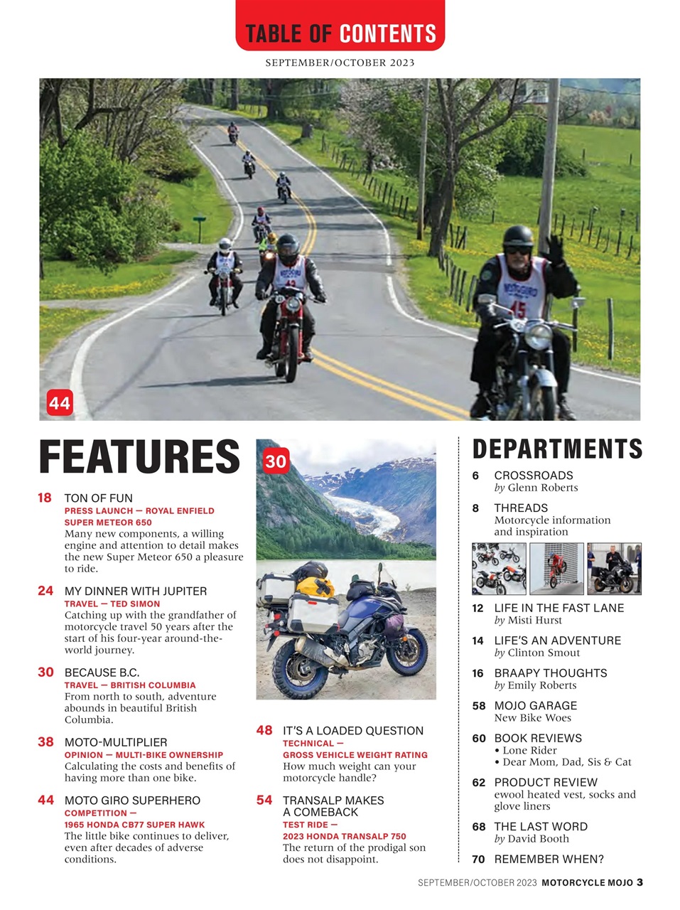 Motorcycle Mojo Preview Pages