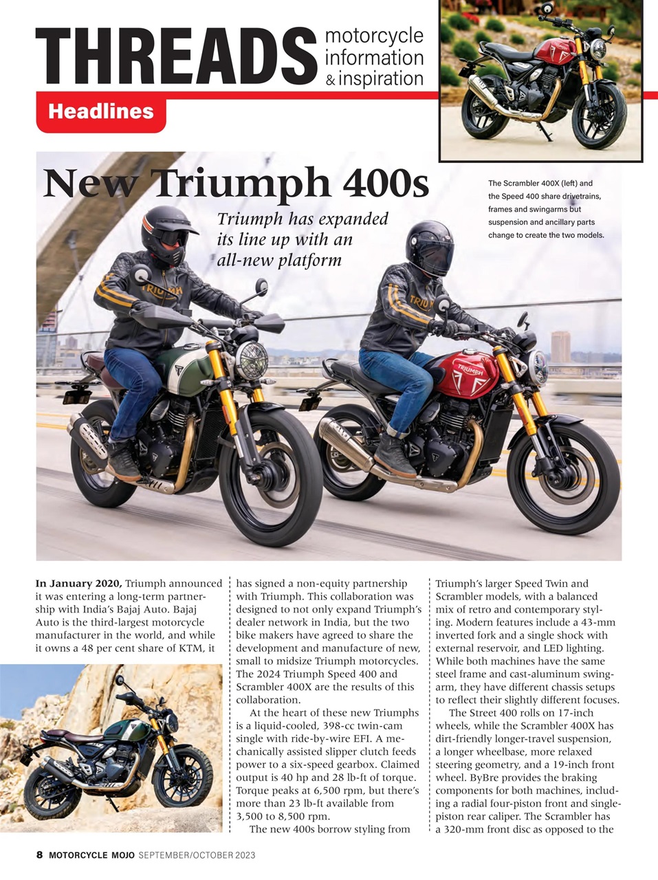 Motorcycle Mojo Preview Pages