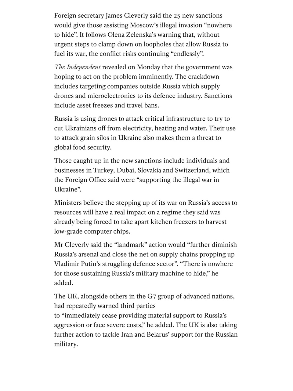 The Independent Daily Edition Newspaper Preview Pages