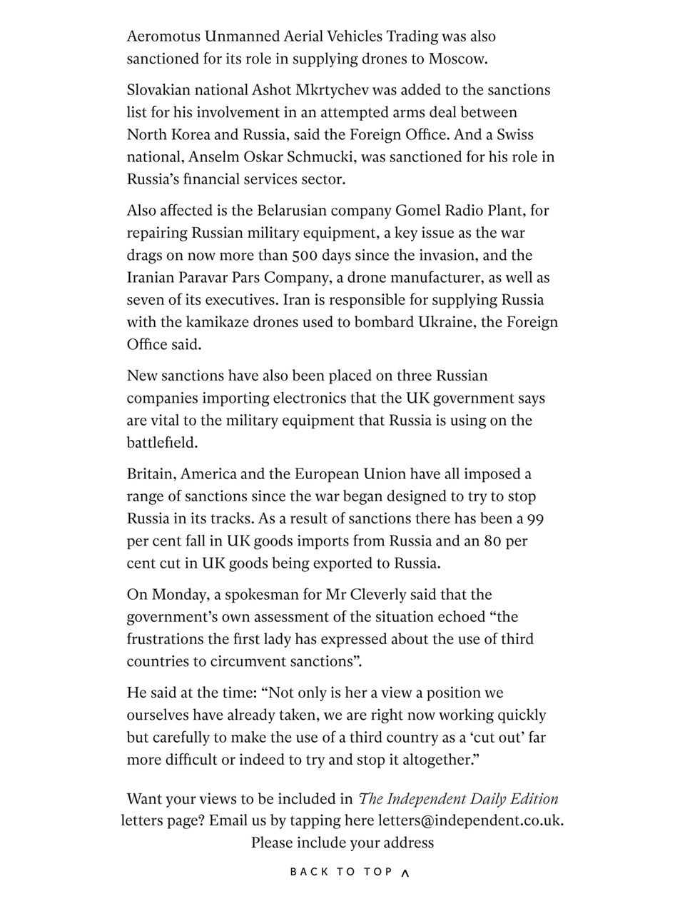 The Independent Daily Edition Newspaper Preview Pages