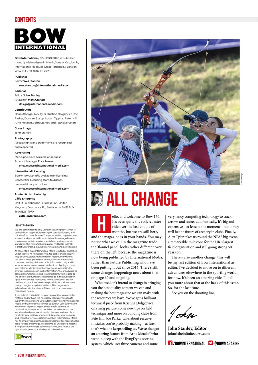 Bow International Preview Pages