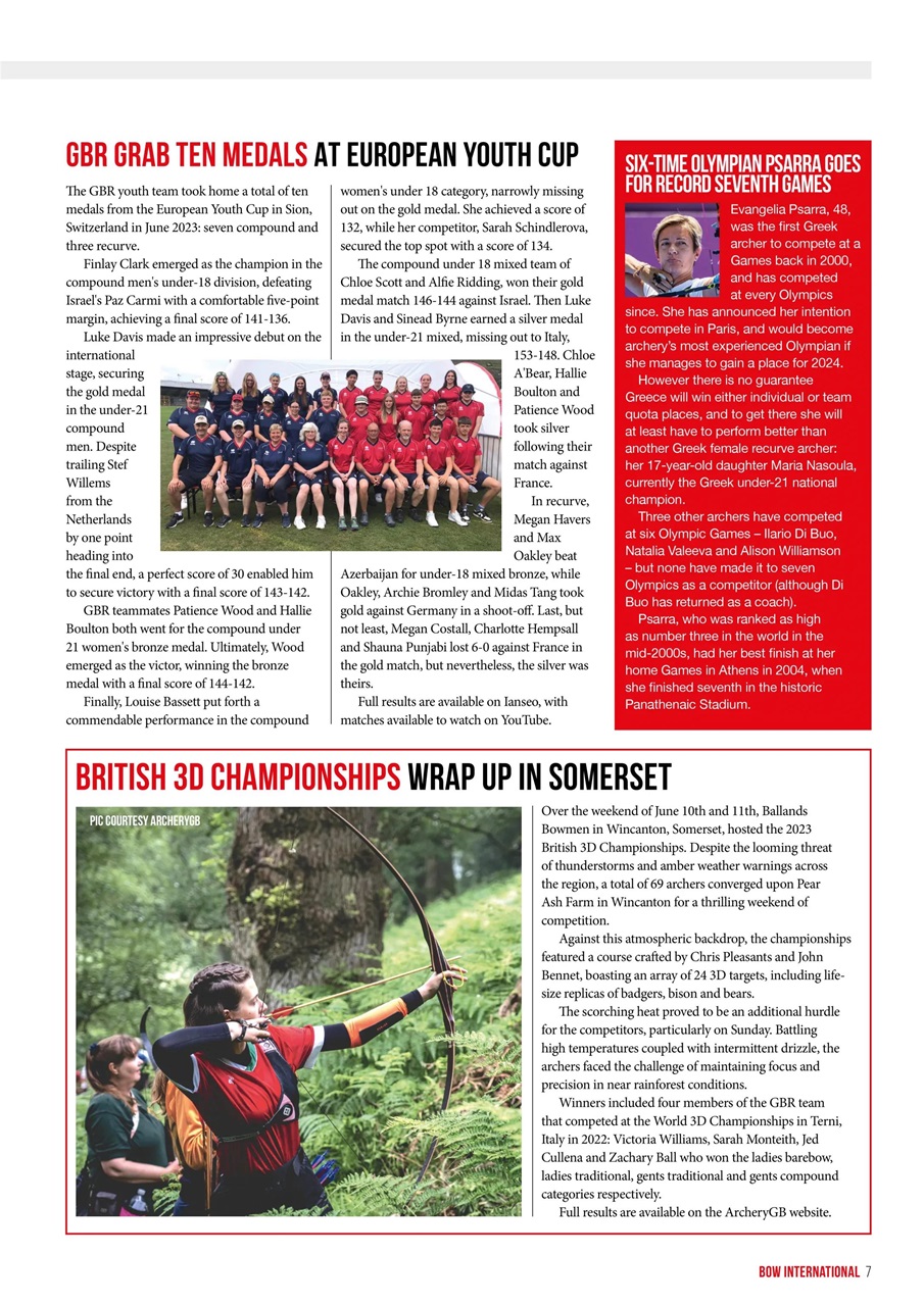 Bow International Preview Pages