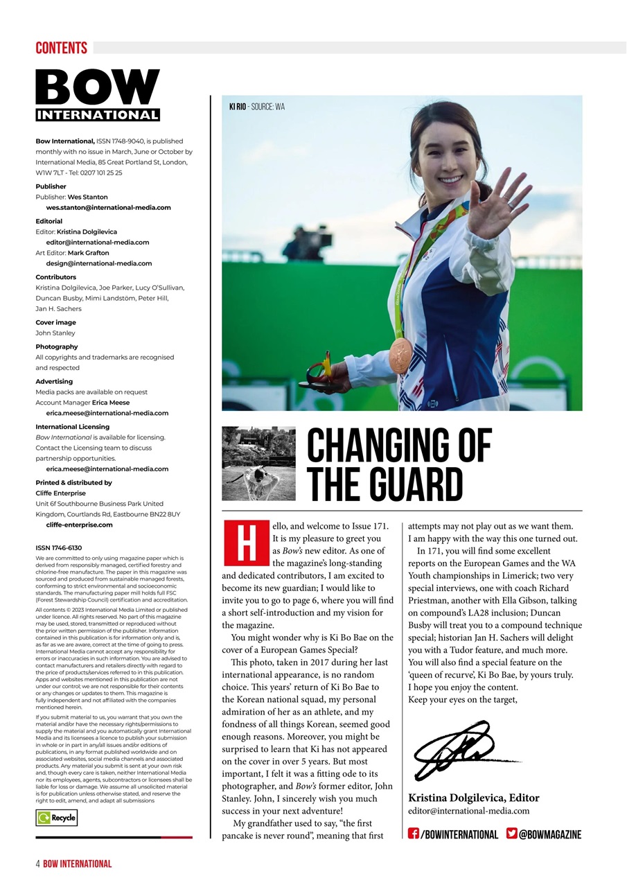 Bow International Preview Pages