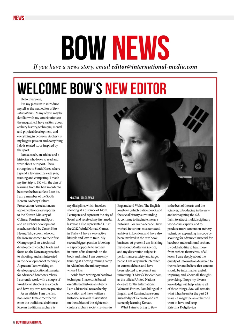 Bow International Preview Pages