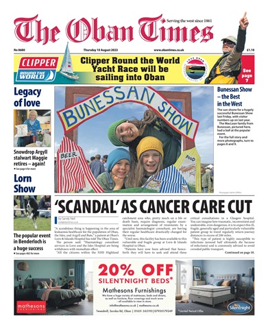 The Oban Times & Lochaber Times issue 10th August 2023