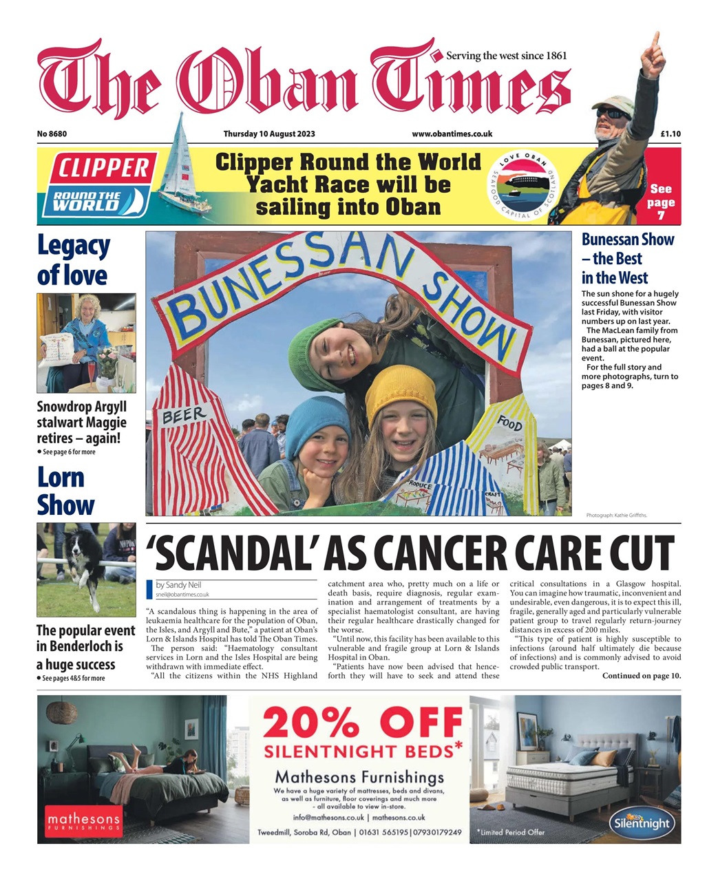 The Oban Times & Lochaber Times Preview Pages