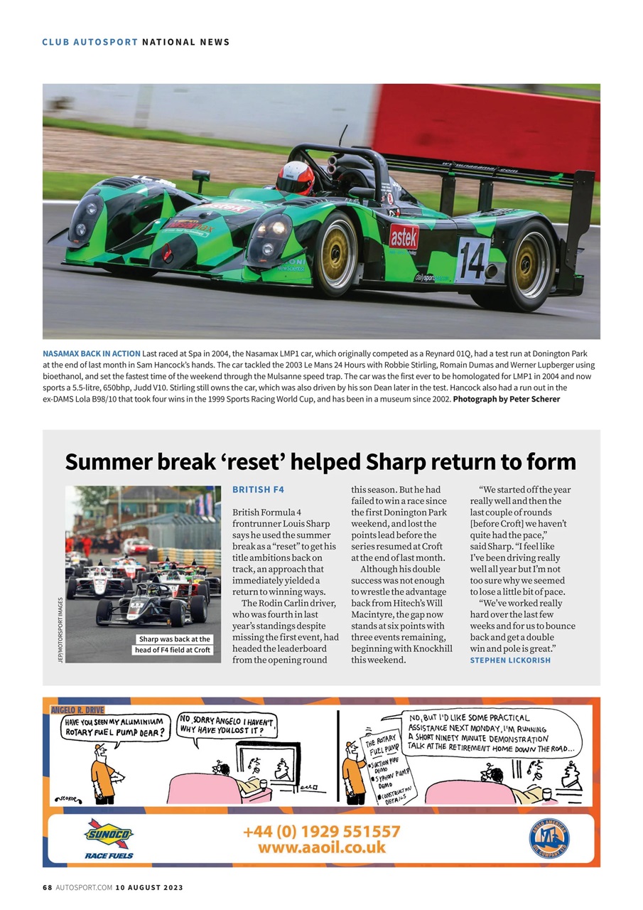 Autosport Preview Pages