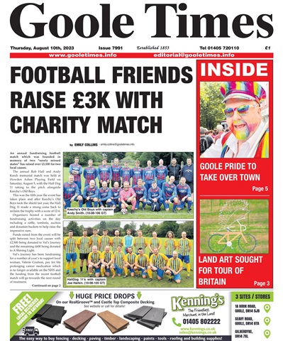 Goole Times issue August 10th 2023