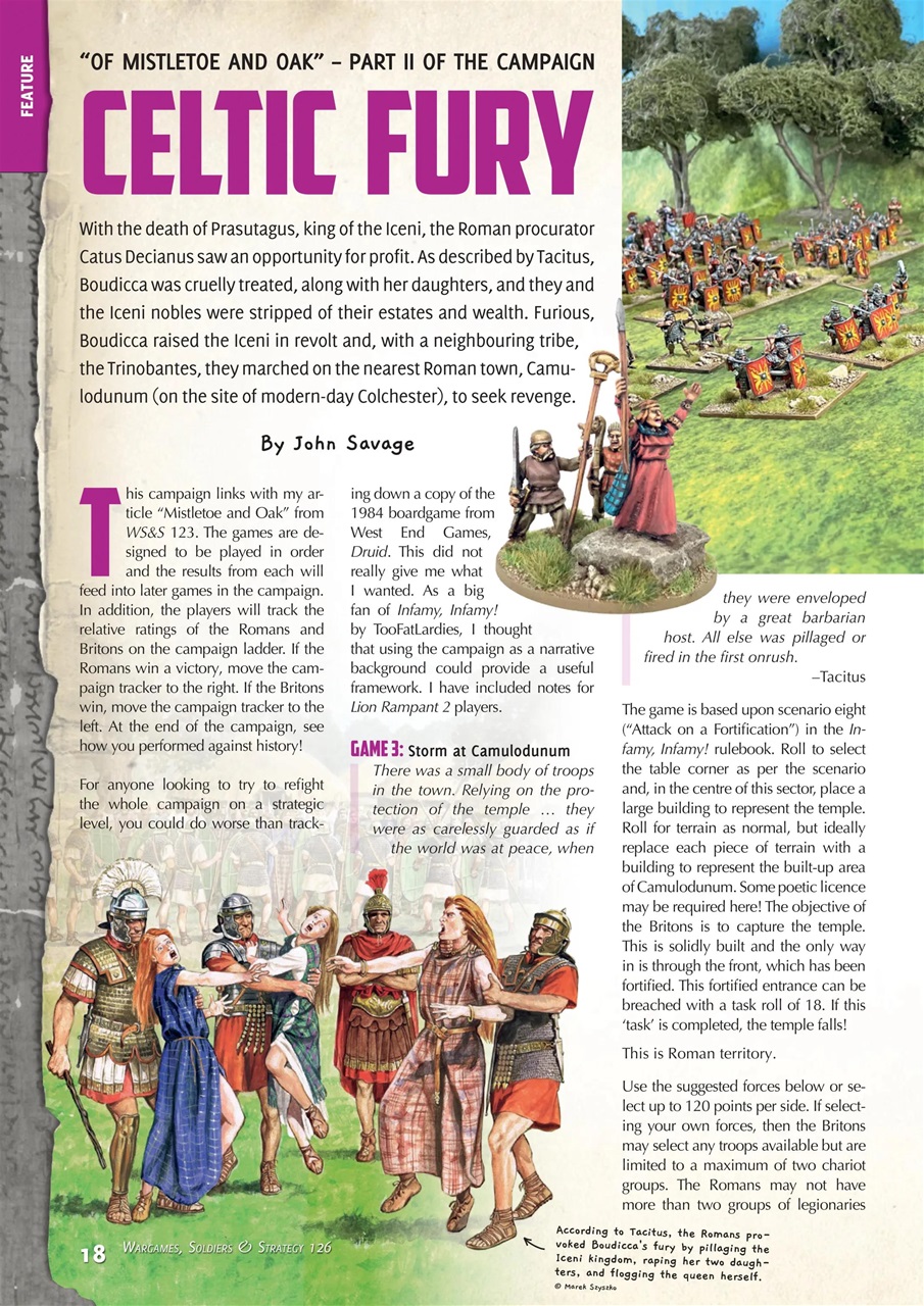 Wargames, Soldiers & Strategy Preview Pages