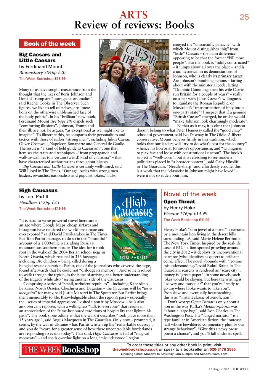 The Week Preview Pages