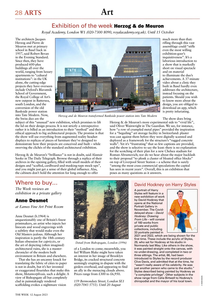 The Week Preview Pages